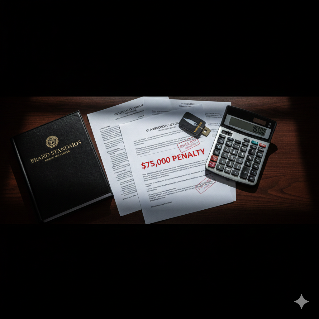 Business risk assessment showing compliance costs and impacts