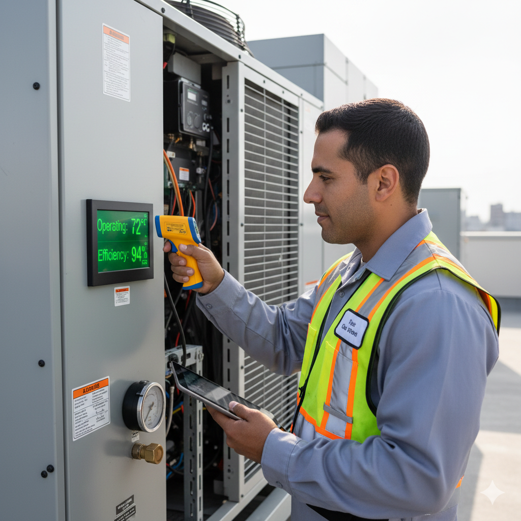 Hotel maintenance audit checklist covering HVAC and critical assets