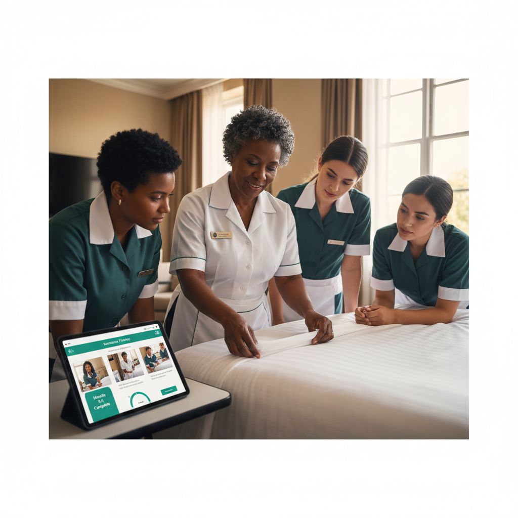 Housekeeping staff training on audit standards and quality procedures